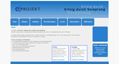 Desktop Screenshot of e-projekt.at